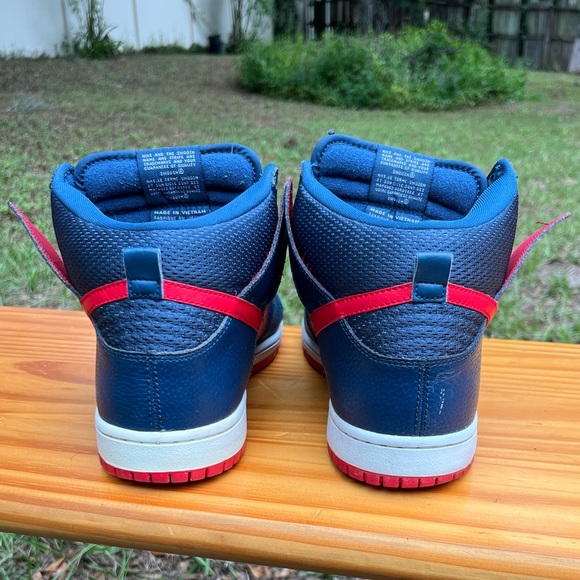 Nike SB Dunk High Pro Squadran Blue University Red Men’s 10 - Picture 2 of 7